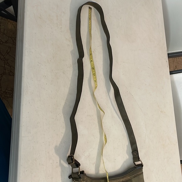 Olive Green Leather Shoulder Bag - Picture 13 of 14